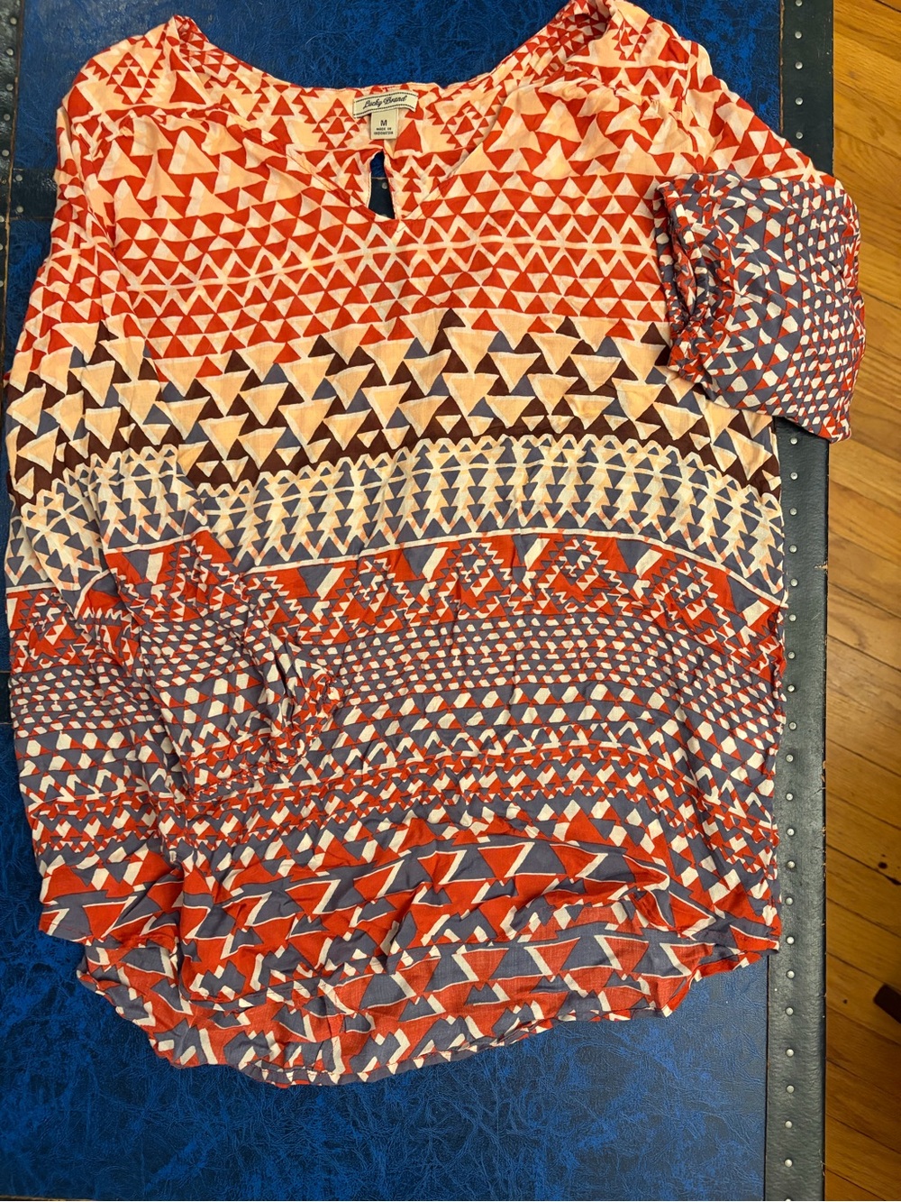 Lucky Brand Red Geometric shirt